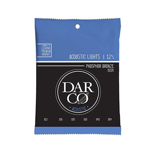 Martin Darco 92/8 Acoustic Guitar Strings, Light