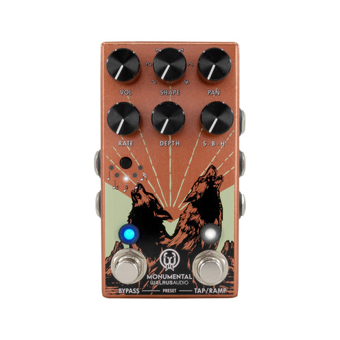 Walrus Audio Monumental Stereo Harmonic Tap Tremolo Guitar Effects Pedal, Orange