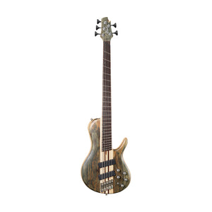 Cort A5 Plus SCMS Single Cutaway Multi-Scale 5-String Bass Guitar w/Case, Open Pore Trans Grey