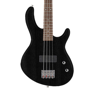 Cort Action Junior Bass Guitar, Open Pore Black