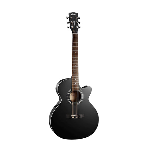 Cort SFX-ME-BKS Acoustic Guitar w/Bag, Black Satin – Swee Lee Brunei