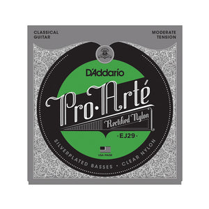 D'Addario EJ29 Classics Rectified Classical Guitar Strings, Moderate Tension