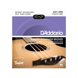 D'Addario EXPPBB190GS Coated GS Mini Acoustic Bass Guitar Strings, 37-90