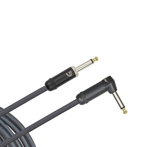 D'Addario PW-AMSGRA-10 American Stage Instrument Cable, Right to Straight, 10 feet