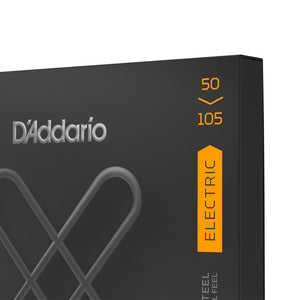 D'Addario XTB50105 XT Nickel Plated Steel 4-String Long Scale Bass Guitar Strings, 50-105