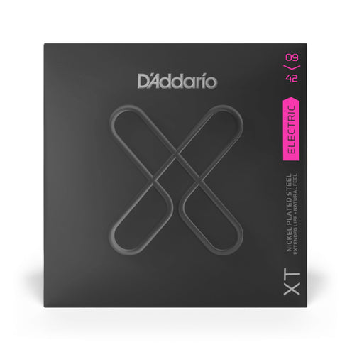 D'Addario XTE0942 XT Nickel Plated Steel Electric Guitar Strings, Super Light, 09-42