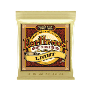 Ernie Ball Earthwood Light 80/20 Bronze Acoustic Guitar Strings, 11-52