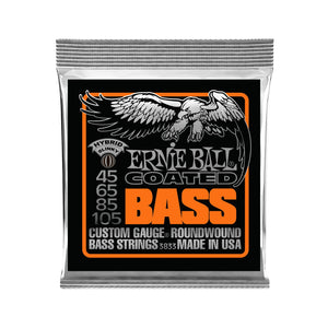 Ernie Ball Hybrid Slinky Coated Electric Bass Strings, 45-105