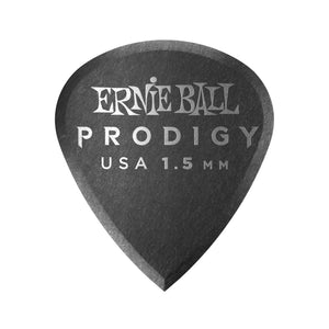 Ernie Ball Mini Prodigy 1.5mm Guitar Picks, Black, 6-Pack