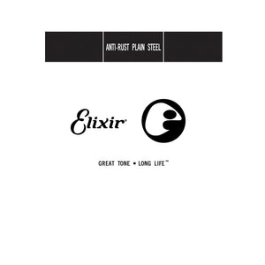 Elixir 13016 Anti-Rust Plain Steel Single String, .016