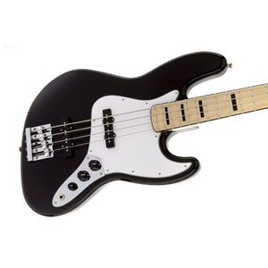 Fender Artist Geddy Lee Jazz Bass Guitar, Maple Neck, Black, 3-Ply White Pickguard