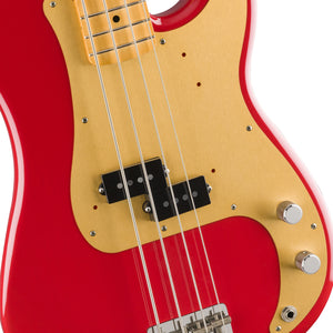 Fender Vintera 50s Precision Bass Guitar, Maple FB, Dakota Red