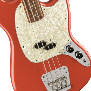 Fender Vintera 60s Mustang Bass Guitar, Pau Ferro FB, Fiesta Red