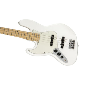 Fender Player Jazz Bass Left-Handed Guitar, Maple FB, Polar White