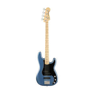 Fender American Performer Precision Bass Guitar, Maple FB, Satin Lake Placid Blue