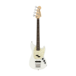 Fender American Performer Mustang Bass Guitar, RW FB, Arctic White