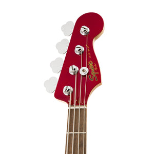 Squier Contemporary Jazz Bass Guitar, Laurel FB, Metallic Red