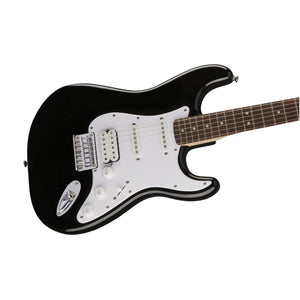 Squier Bullet Stratocaster HSS Hardtail Electric Guitar, Laurel FB, Black