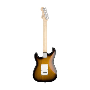 Squier Stratocaster Electric Guitar Pack w/Gig Bag & Frontman 10G Amp, Brown Sunburst, 230V UK