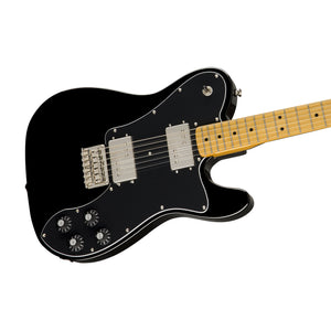 Squier Classic Vibe 70s Telecaster Deluxe Electric Guitar, Maple FB, Black