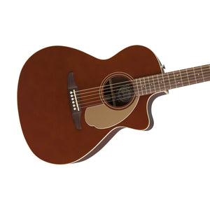 Fender California Newporter Player Medium-Sized Acoustic Guitar, Rustic Copper