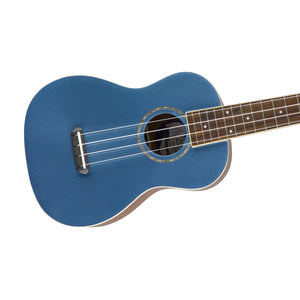 Fender Zuma Classic Concert Ukulele, Walnut FB, Lake Placid Blue