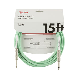 Fender Original Series Instrument Cable, 15ft, Surf Green