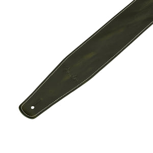 Fender Broken-in Leather Guitar Strap, Green, 2.5inch