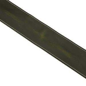 Fender Broken-in Leather Guitar Strap, Green, 2.5inch