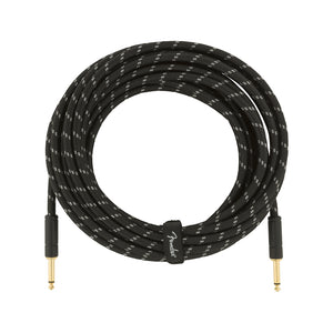 Fender Deluxe Series Instrument Cable, 25ft, Black Tweed