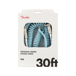 Fender Original Series Coil Cable, 30ft, Daphne Blue