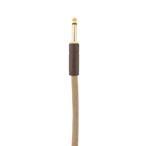 Fender Festival Hemp Angled Instrument Cable, 18.6ft, Pure Hemp, Natural