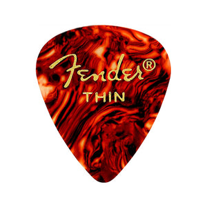 Fender Classic Shell Guitar Pick, 12-Pack, Thin