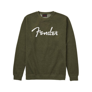 Fender Spaghetti Logo Pullover, Army Green