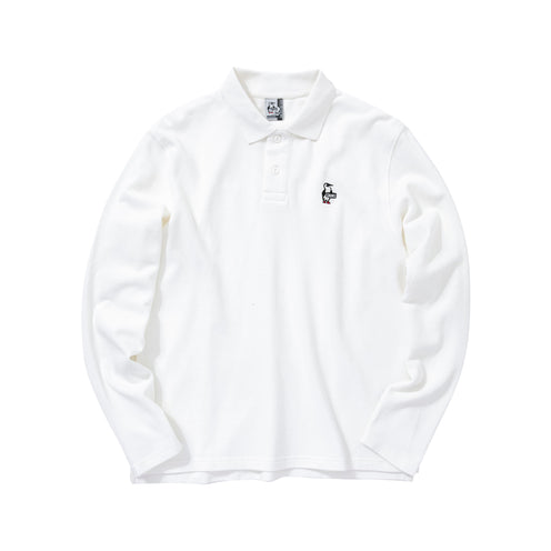 Chums Booby Long Sleeve Polo Shirt, White