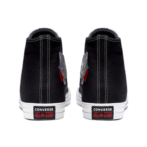 Converse Chuck Taylor All Star Hi Sneaker, Black/Enamel Red/White