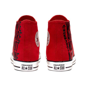 Converse Chuck Taylor All Star Hi Enamel Sneaker, Red/Black/White