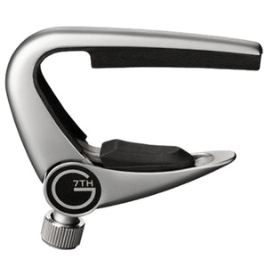 G7th Newport 5 String Partial Guitar Capo, Silver