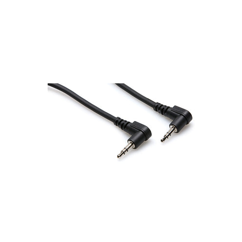 Hosa CMM-103RR Cable Right-angle 3.5 mm TRS to Same, 3ft