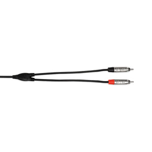 Hosa HMR-006Y Pro Y Cable, 3.5mm TRS to RCA, 6ft