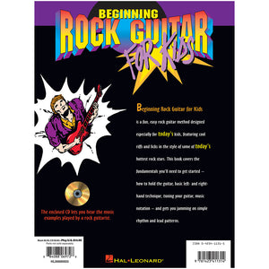 Hal Leonard Guitar Educational Beginning Rock Guitar For Kids Book with CD