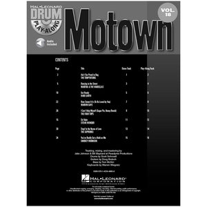 Hal Leonard Drum Play-Along Motown Volume 18 Book with CD