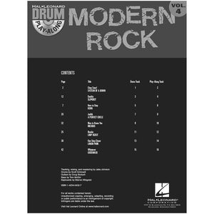 Hal Leonard Drum Play-Along Modern Rock Volume 4 Book with CD