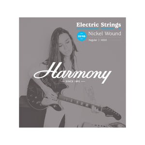 Harmony HE02 Nickel Electric Guitar Strings, Regular, 10/46