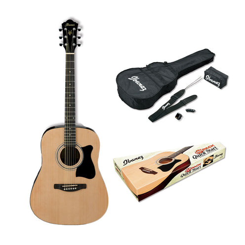 Ibanez V50NJP-NT Jam Pack Acoustic Guitar, RW Neck, Natural