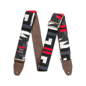 Jim Dunlop PWM02 Pendleton x Dunlop Woolen Guitar Strap, La Paz Scarlet