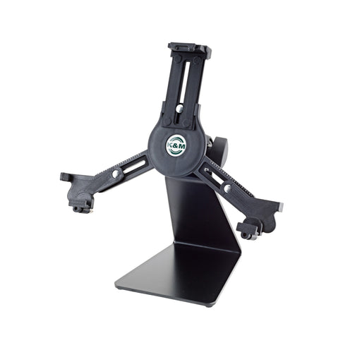 K&M 19792-016-55 Tablet PC Holder and Table Stand, Black