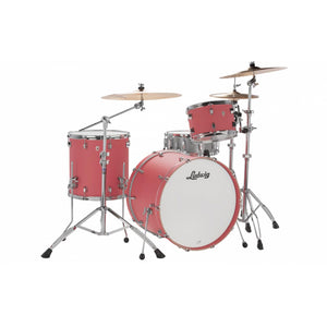 Ludwig L26223TX3U Neusonic 3-Piece Shell Pack (22B+16F+12T), Coral Red