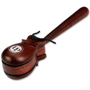 Latin Percussion LP430 Professional Castanets, Single Set with Handle