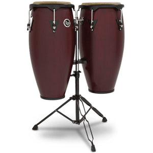 Latin Percussion LP646NY-DW 10&11inch City Conga Set, Dark Wood